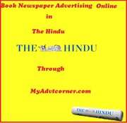 Book Classifieds Ads in The Hindu Newspaper