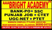 Bright Academy Bank PO Coaching Institute Centre Chandigarh