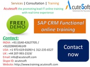 SAP CRM Functional  Online Training with Project Case Studies-AcuteSof