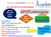 SAP GTS  Online Training with Project Case Studies-AcuteSoft