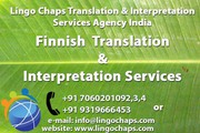 Finnish Translation & Interpretation Services in Delhi