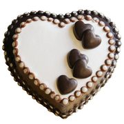 Heart-to-Heart Chocolate Cake