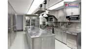 Plan for a well-equipped commercial kitchen with Bestekloza