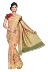 BANARASI HANDLOOM KHADI GEORGETTE SILK SAREE