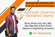 UGC Approved University for Backdated Degree