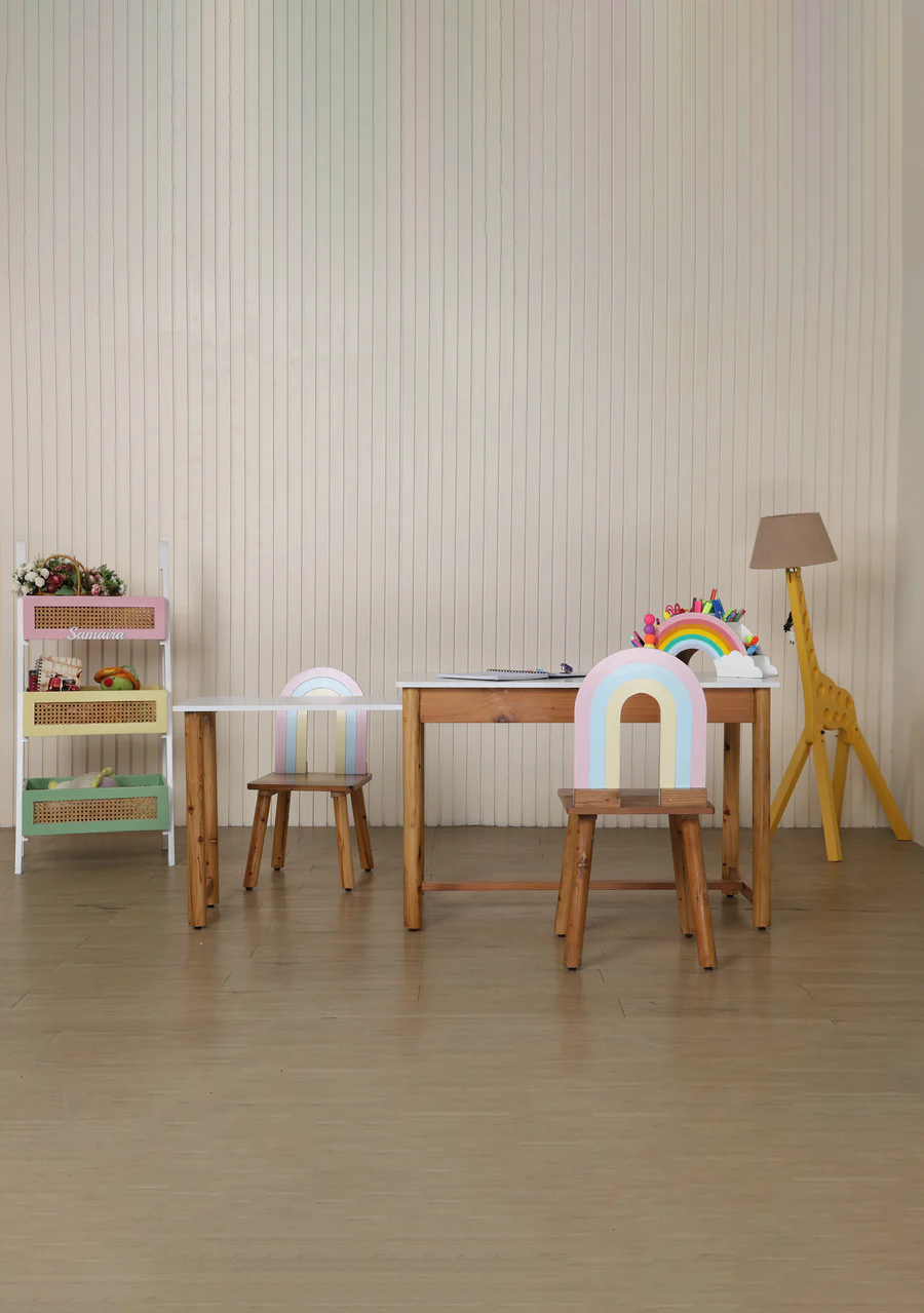 childrens desk and chair set | study table for students with chair