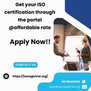  Get your ISO certification through the portal @affordable rate