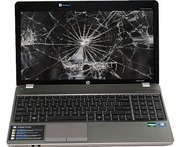 Broken Laptop Screen with new replacement