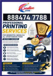 Memento Printing Medal Printing|Wrist Band Printing|Creative Zone|425